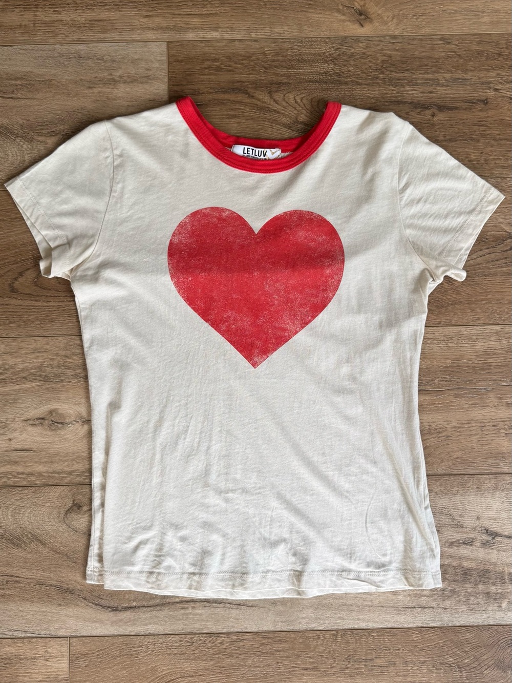 Anthropologie Letluv Cotton Ringer Tee
